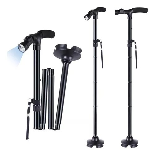 Bastón Plegable Con Luz Led