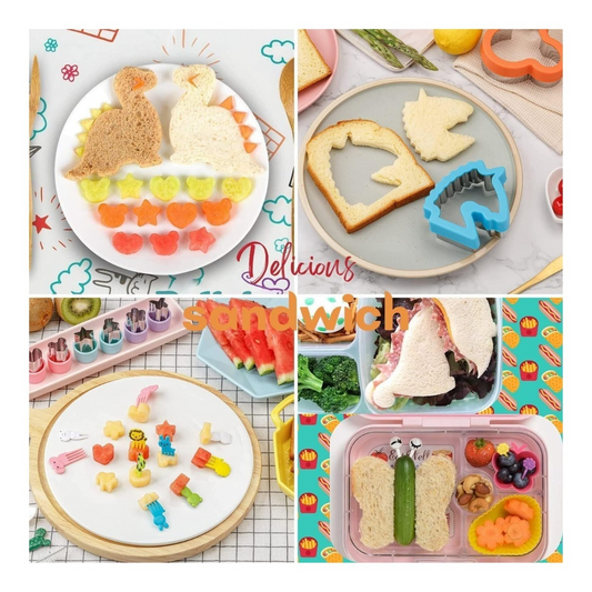 Set de Cortadores de Sándwich & Galletas