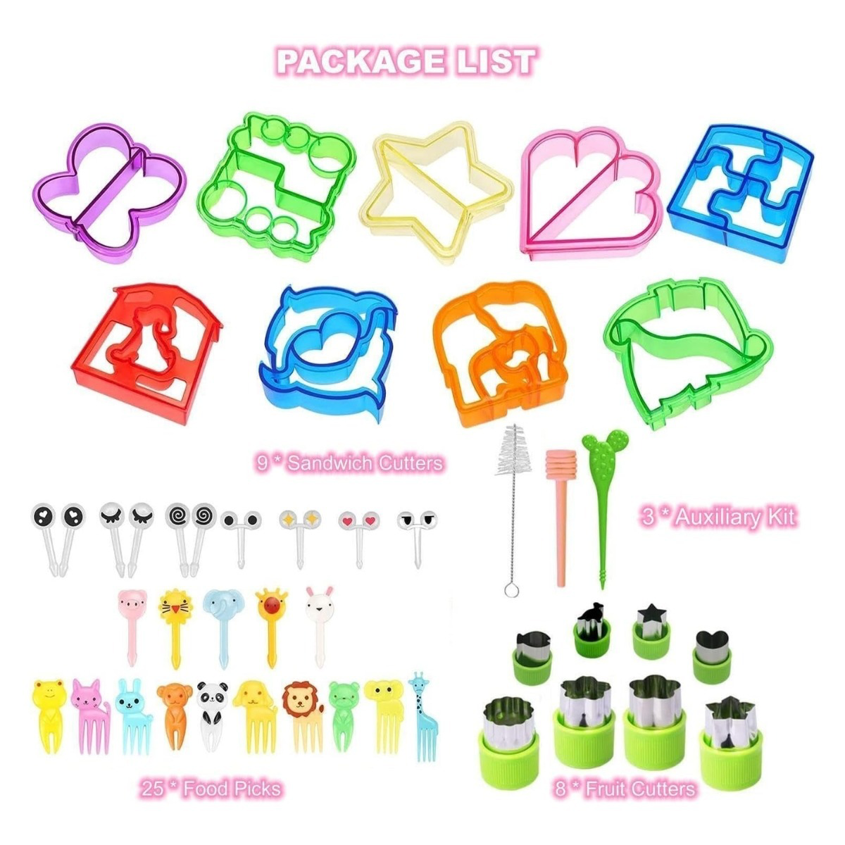 Set de Cortadores de Sándwich & Galletas